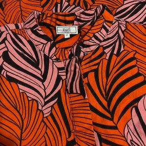 Zuri Dress Womens Medium Orange Floral